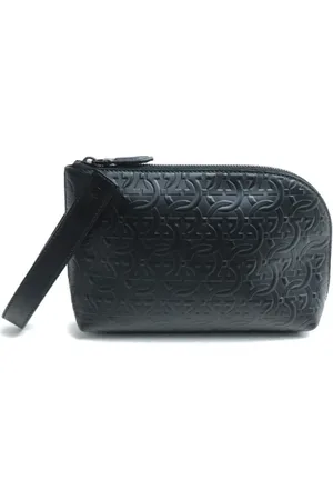 Salvatore Ferragamo Pre-owned, Kobieta, Czarny, ONE SIZE, Skóra, Pre-owned Leather clutches
