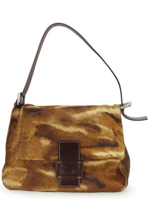 Fendi Pre-owned, Kobieta, brązowy, ONE SIZE, Skóra, Pre-owned skórzane torby na ramię