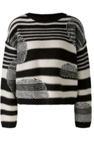 Oui Swetry, Kobieta, Czarny, XL, Sweter Grupowy - Stylowy Model
