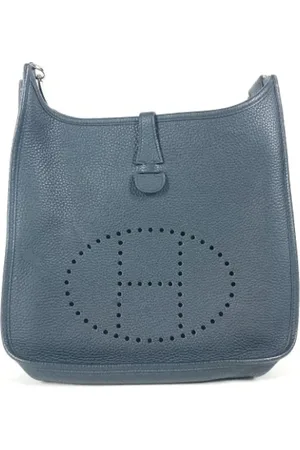 Hermès Pre-owned, Kobieta, Niebieski, ONE SIZE, Skóra, Pre-owned skórzane torby na ramię