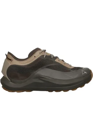 ROA Buty, Mężczyzna, brązowy, 43 EU, Brązowe Skórzane Sneakersy z Podeszwą Vibram