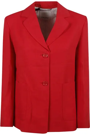 Max Mara Kurtki, Kobieta, Czerwony, S, Czerwone Kurtki Olivia dla Kobiet