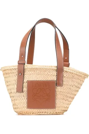 Loewe Pre-owned, Kobieta, Beżowy, ONE SIZE, Pre-owned Raffia handbags