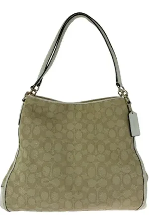 Coach Pre-owned, Kobieta, Beżowy, ONE SIZE, Pre-owned Canvas handbags