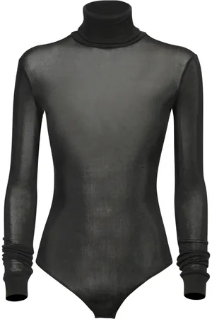 Maison Margiela Koszulki, Kobieta, Czarny, 2XS, Czarny Sweter Elegancki Styl Wieczorowy
