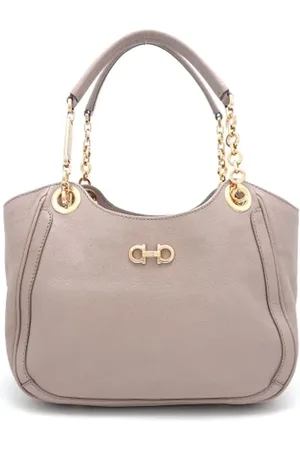 Salvatore Ferragamo Pre-owned, Kobieta, Beżowy, ONE SIZE, Skóra, Pre-owned Leather totes