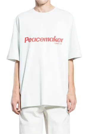OAMC Koszulki, Mężczyzna, Biały, 2XL, Koszulka Peace Flower