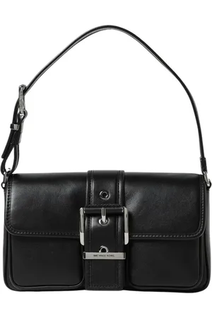 Michael Kors Torebki, Kobieta, Czarny, ONE SIZE, Różowa Torba na Ramię z Zapięciem na Sprzączkę