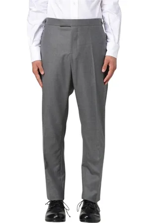 Thom Browne Spodnie, Mężczyzna, Szary, L, Eleganckie Szare Spodnie