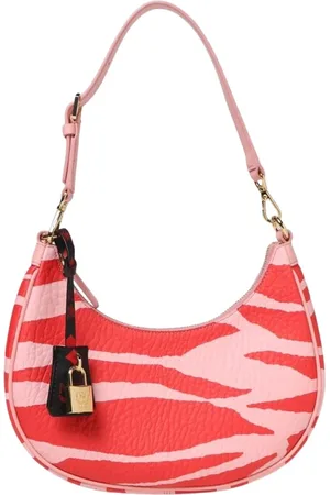 MCM Torebki, Kobieta, Różowy, ONE SIZE, Torba na ramię w paski zebra