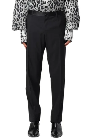 Dolce & Gabbana Spodnie, Mężczyzna, Czarny, M, Klasyczne Czarne Spodnie Formalne