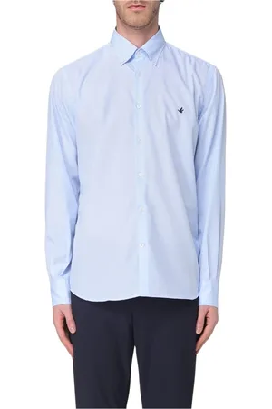 BROOKSFIELD Koszule, Mężczyzna, Niebieski, 5XL, Biała Koszula Styl Casual