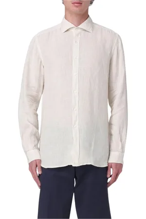 FAY Koszule, Mężczyzna, Beżowy, XL, Wyrafinowana Casual Button-Up Koszula
