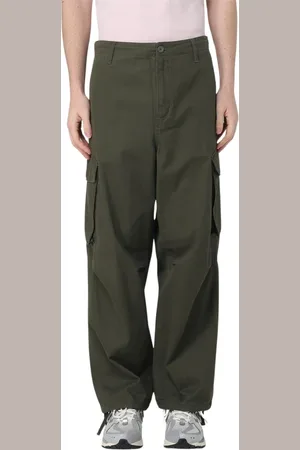 Carhartt Spodnie, Mężczyzna, Zielony, S, Spodnie Cargo z Wieloma Kieszeniami