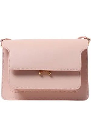 Marni Torebki, Kobieta, Różowy, ONE SIZE, Różowa Trunk Torba na ramię