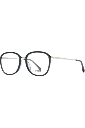 Maje Akcesoria, Kobieta, Czarny, ONE SIZE, Czarne Okulary Optyczne Damskie Styl Trapezium