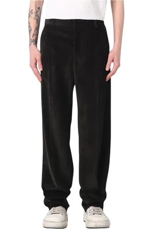 Dsquared2 Spodnie, Mężczyzna, Czarny, S, Luksusowe Czarne Spodnie z Sztruksu Casual