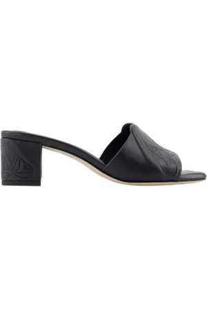 Alexander McQueen Buty, Kobieta, Czarny, 39 EU, Skóra, Leather sandals