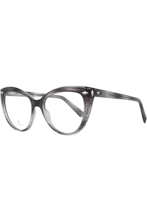 Swarovski Akcesoria, Kobieta, Szary, ONE SIZE, Szare Okulary Optyczne Damskie Pełna Oprawka