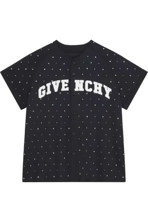Givenchy Koszulki, Mężczyzna, Czarny, M, Ozdobiona siatkowa koszulka baseballowa
