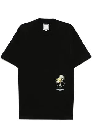 WOOYOUNGMI Koszulki, Mężczyzna, Czarny, S, Casual T-shirt w modnym stylu