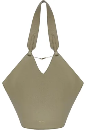 Khaite Torebki, Kobieta, Beżowy, ONE SIZE, Elegancka Skórzana Torba na Ramię