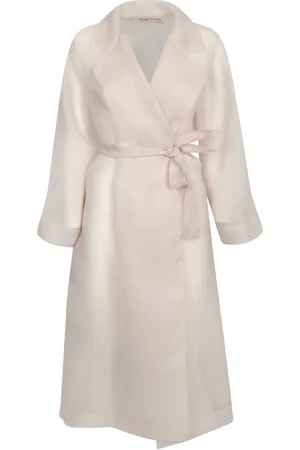 BLANCA Płaszcze, Kobieta, Beżowy, S, Beżowy płaszcz Duster Elegancki Wyrafinowany
