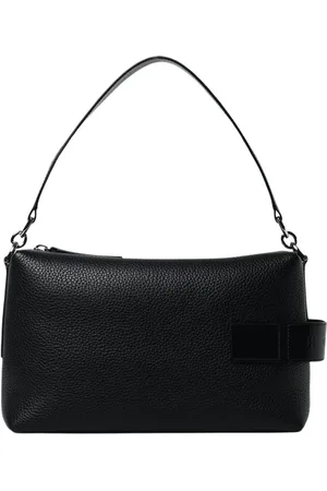 Hogan Torebki, Kobieta, Czarny, ONE SIZE, Czarna skórzana torba na ramię