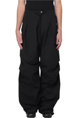 Alexander McQueen Spodnie, Mężczyzna, Czarny, S, Klasyczne Spodnie Cargo