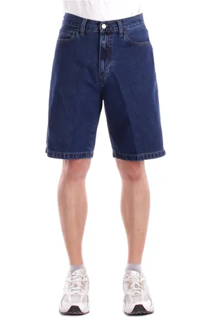 Carhartt Szorty, Mężczyzna, Niebieski, W32, Spodenki z zamkiem dla mężczyzn