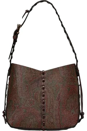 Etro Torebki, Kobieta, Czerwony, ONE SIZE, Bordowy Paisley Torba na ramię