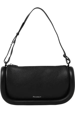 J.W.Anderson Torebki, Kobieta, Czarny, ONE SIZE, Czarna Skórzana Torba na Ramię