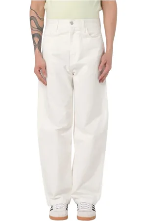 Carhartt Spodnie, Mężczyzna, Biały, W29, Białe Spodnie Cargo dla Mężczyzn