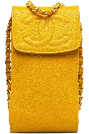 CHANEL Pre-owned, Kobieta, Żółty, ONE SIZE, Skóra, Pre-owned Leather crossbody-bags