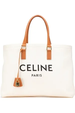 Céline Pre-owned, Kobieta, Biały, ONE SIZE, Skóra, Pre-owned Canvas totes