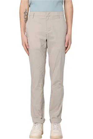 Dondup Spodnie, Mężczyzna, Beżowy, W38, Uniwersalne Slim-Fit Beżowe Spodnie