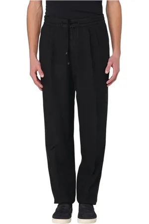Brunello Cucinelli Spodnie, Mężczyzna, Czarny, XL, Eleganckie Niebieskie Spodnie Męskie