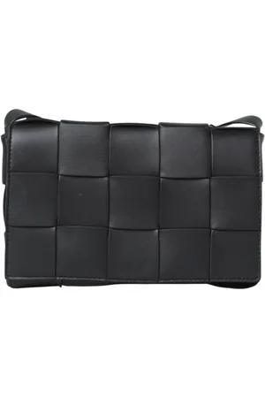 Bottega Veneta Torebki, Kobieta, Czarny, ONE SIZE, Zielona Pleciona Torba Skórzana