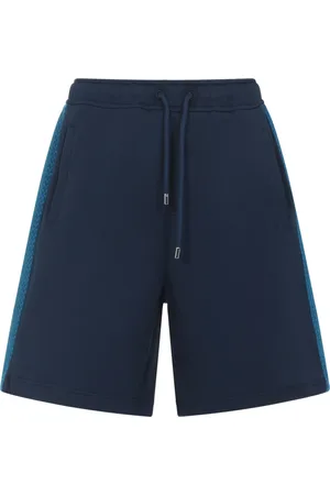 Lanvin Szorty, Mężczyzna, Niebieski, S, Niebieskie Szorty Bermuda Komfort Styl