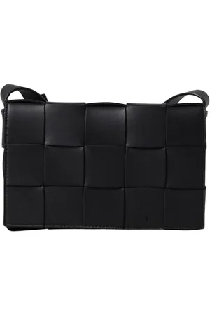 Bottega Veneta Torebki, Kobieta, Czarny, ONE SIZE, Plecak na ramię z plecioną skórą