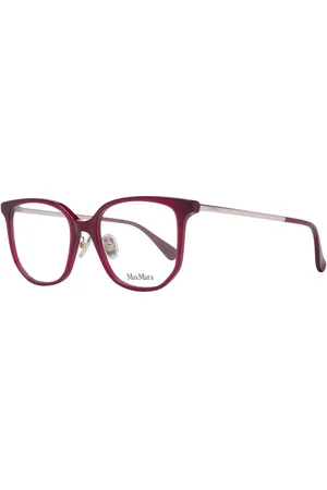 Max Mara Akcesoria, Kobieta, Czerwony, ONE SIZE, Czerwone Okulary Optyczne Damskie Styl Motyla