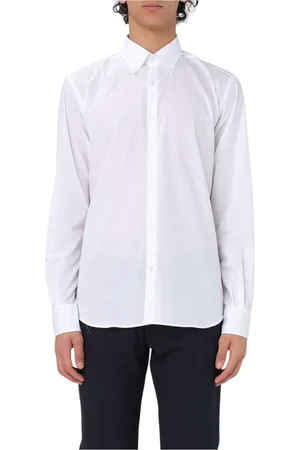 BROOKSFIELD Koszule, Mężczyzna, Biały, 2XL, Biała Bawełniana Koszula z Długim Rękawem