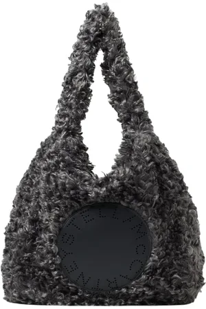 Stella McCartney Torebki, Kobieta, Szary, ONE SIZE, Szara torba Shaggy Deer