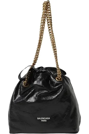 Balenciaga Torebki, Kobieta, Czarny, ONE SIZE, Len, Elegancka Torba na Ramię