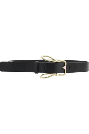 Bottega Veneta Akcesoria, Kobieta, Czarny, 90 CM, Elegancki Skórzany Pasek z Klamrą