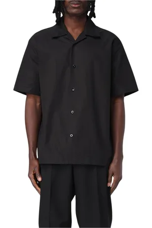Jil Sander Koszule, Mężczyzna, Czarny, M, Czarna Koszula Minimalistyczny Design