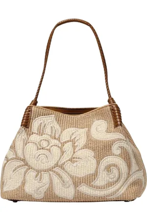 Etro Torebki, Kobieta, Beżowy, ONE SIZE, Kwiatowa Torba na Ramię
