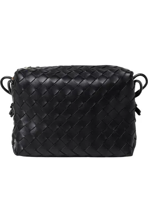 Bottega Veneta Torebki, Kobieta, Czarny, ONE SIZE, Plecak na ramię z plecionej skóry