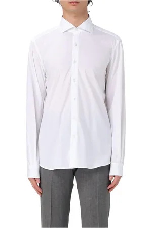 FAY Koszule, Mężczyzna, Biały, 3XL, Klasyczna Biała Koszula