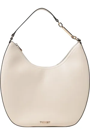 Twin-Set Torebki, Kobieta, Beżowy, ONE SIZE, Elegancka Perłowa Torba na Ramię
